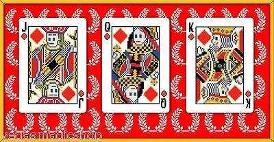 PlayingCardDecks.com-8-Bit Traditional Red Pixelated Bicycle Playing Cards Deck