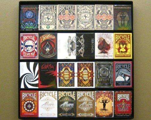 PlayingCardDecks.com-24 Deck Acrylic Playing Card Wall Display