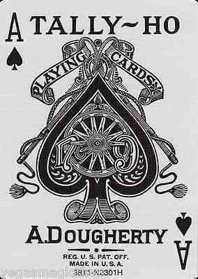 PlayingCardDecks.com-Tally-Ho Blue & Red Fan Back 2 Deck Set Playing Card