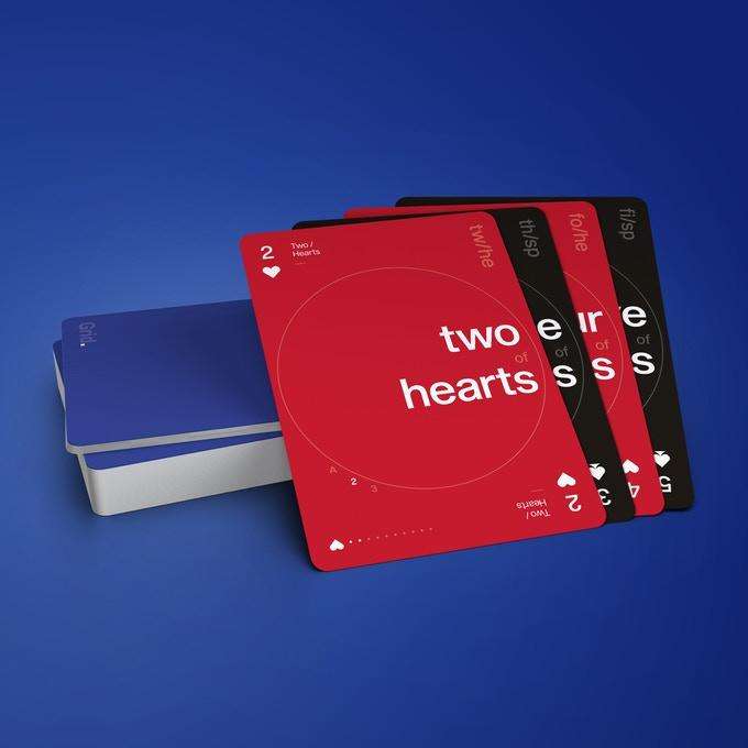 PlayingCardDecks.com-Grid v2 Typographic Playing Cards USPCC