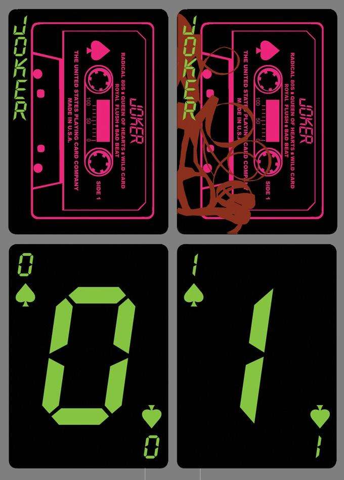 PlayingCardDecks.com-Radical 80s v2 Bicycle Playing Cards