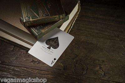 PlayingCardDecks.com-Monarchs Green Playing Cards USPCC