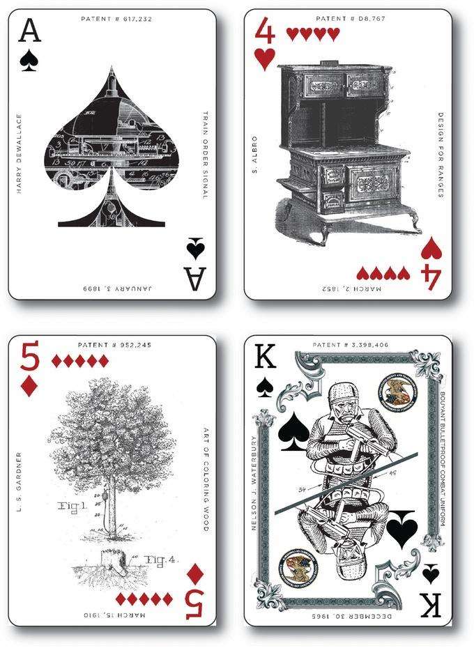 PlayingCardDecks.com-Art of the Patent Playing Cards USPCC