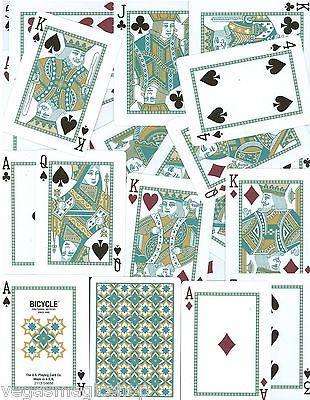 PlayingCardDecks.com-Madison Bicycle Playing Cards Turquoise & Gold