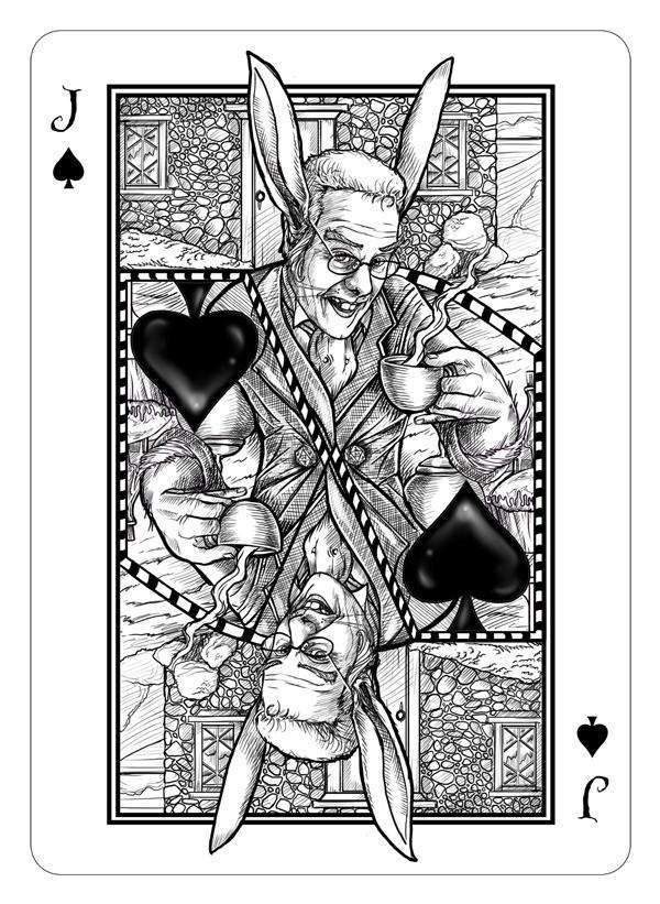 PlayingCardDecks.com-White Rabbit Bicycle Playing Cards