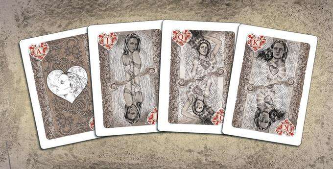 PlayingCardDecks.com-Fall of Angels Standard Playing Cards NPCC