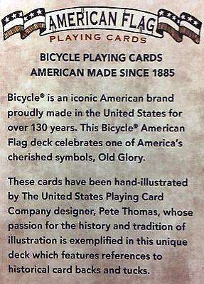PlayingCardDecks.com-American Flag Bicycle Playing Cards