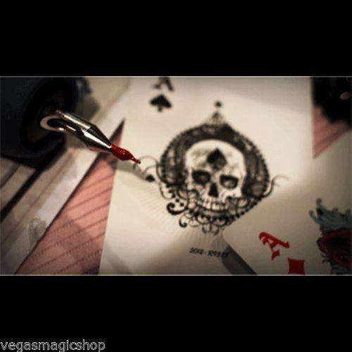 PlayingCardDecks.com-Club Tattoo Bicycle Playing Cards - Blue & Yellow