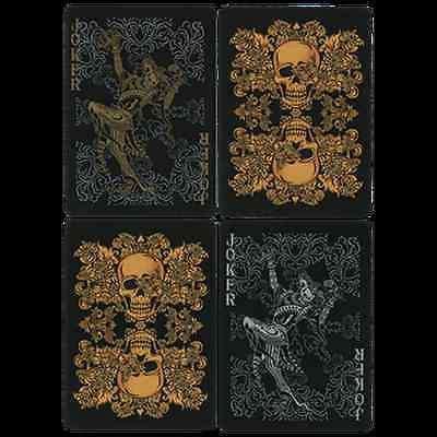 PlayingCardDecks.com-Arcanum 2 Deck Set White Black Playing Cards