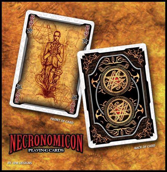 PlayingCardDecks.com-NECRONOMICON Foil Tuck Bicycle Playing Cards