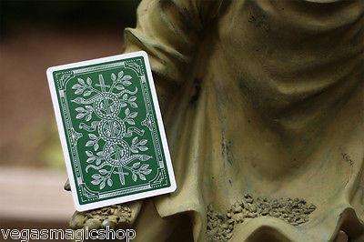 PlayingCardDecks.com-Monarchs Green Playing Cards USPCC