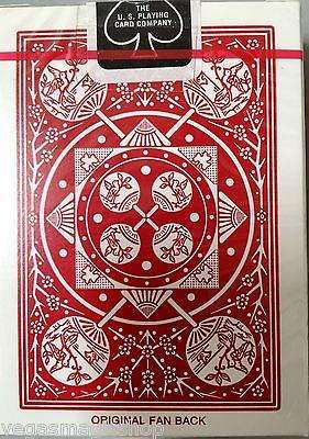 PlayingCardDecks.com-Tally-Ho Fan Back Red Playing Cards