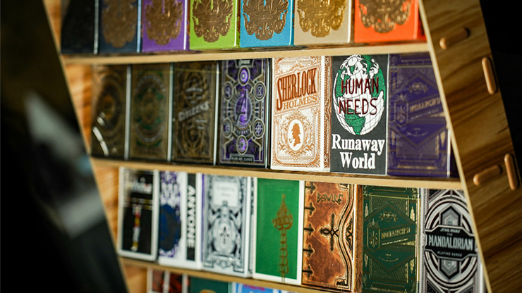 PlayingCardDecks.com-35 Deck Wooden Display Shelf