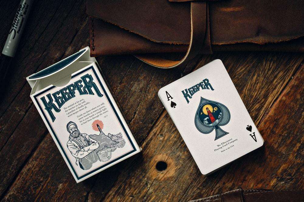PlayingCardDecks.com-Keeper Blue Playing Cards USPCC