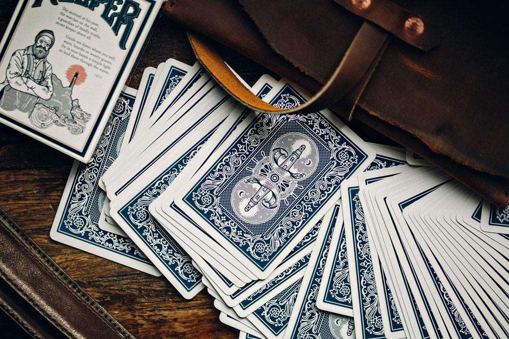 PlayingCardDecks.com-Keeper Blue Playing Cards USPCC