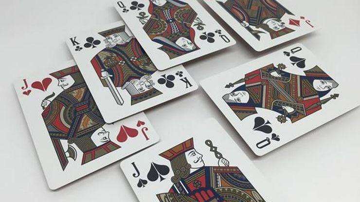 PlayingCardDecks.com-LUXX Palme Red Playing Cards Deck LPCC