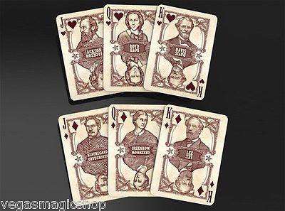PlayingCardDecks.com-Civil War Red & Blue Deck Set Bicycle Playing Cards