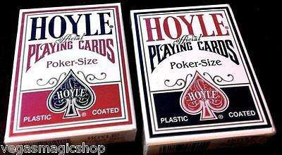 PlayingCardDecks.com-Hoyle Standard Red & Blue Deck Set Playing Cards