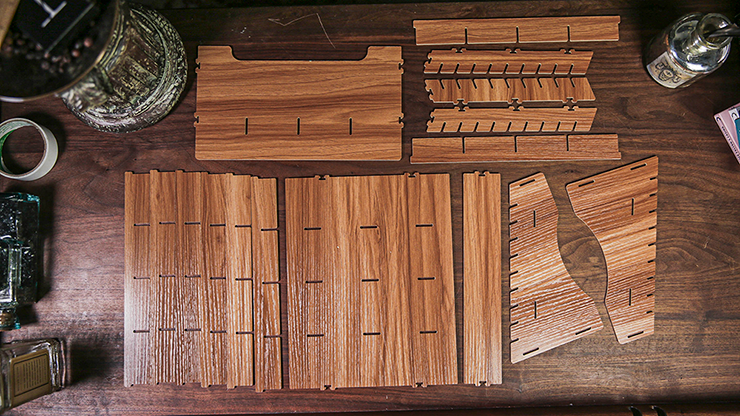 PlayingCardDecks.com-40 Deck Wooden Playing Card Display