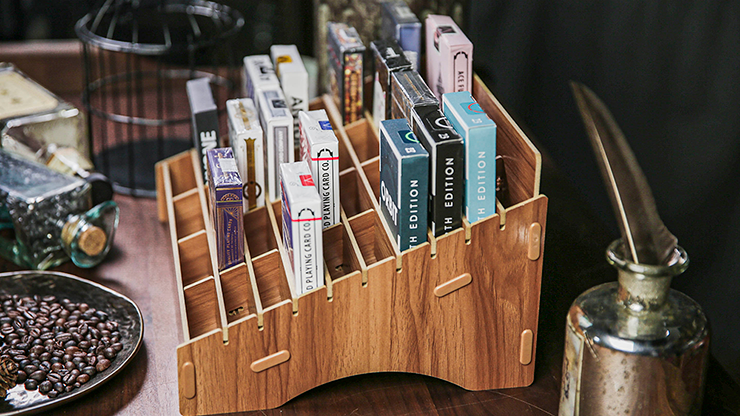 PlayingCardDecks.com-40 Deck Wooden Playing Card Display
