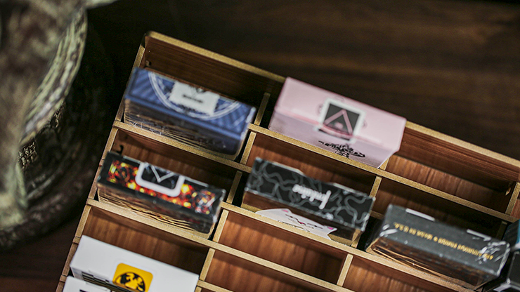PlayingCardDecks.com-40 Deck Wooden Playing Card Display