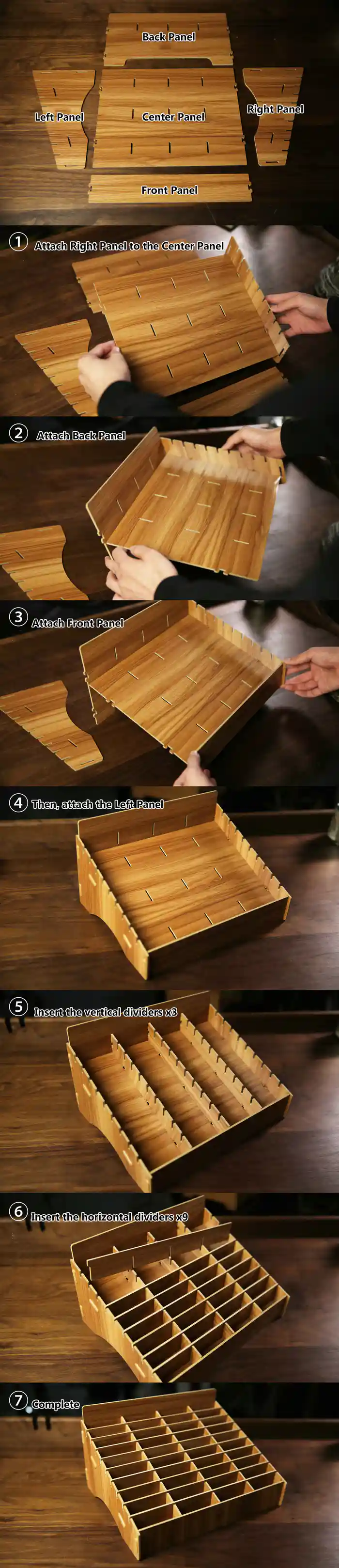PlayingCardDecks.com-40 Deck Wooden Playing Card Display