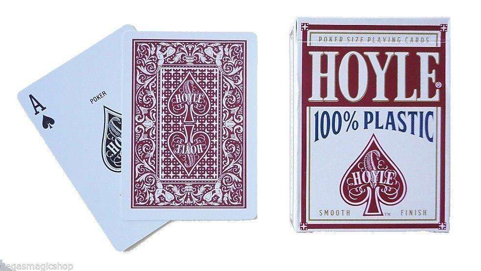 PlayingCardDecks.com-Hoyle 100% Plastic Red Playing Cards