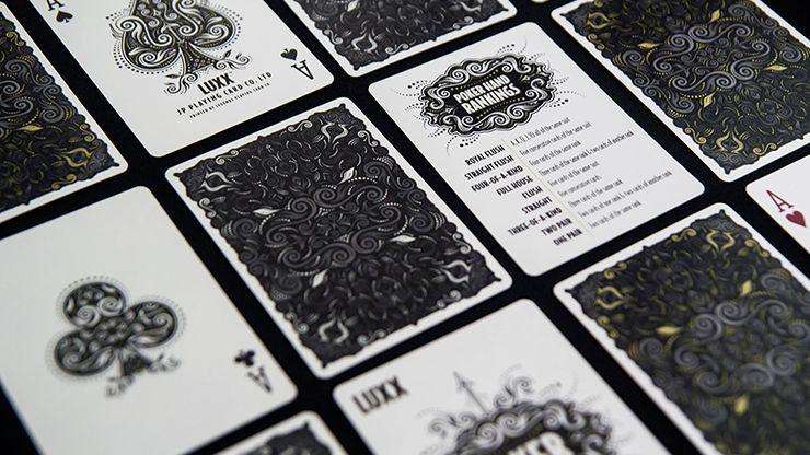 PlayingCardDecks.com-Luxx Shadow Silver v2 Playing Cards LPCC