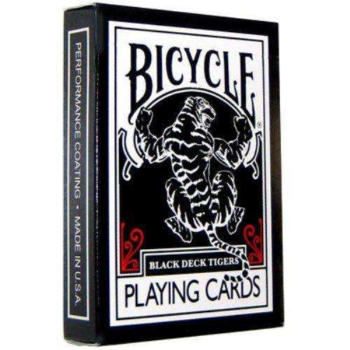 PlayingCardDecks.com-Black Tiger Bicycle Playing Cards