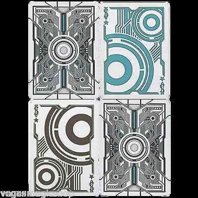 PlayingCardDecks.com-Grid 2.0 Original UV Glow Bicycle Playing Cards
