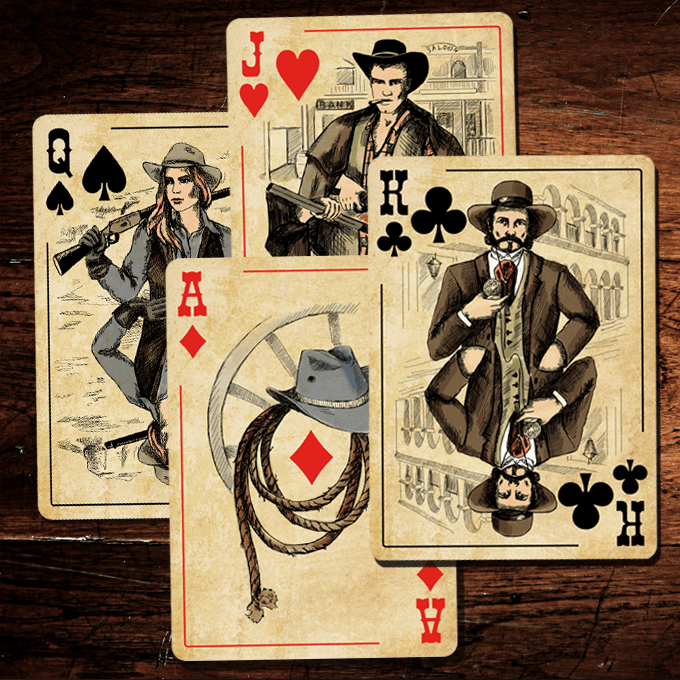 PlayingCardDecks.com-Wild West Playing Cards SPCC