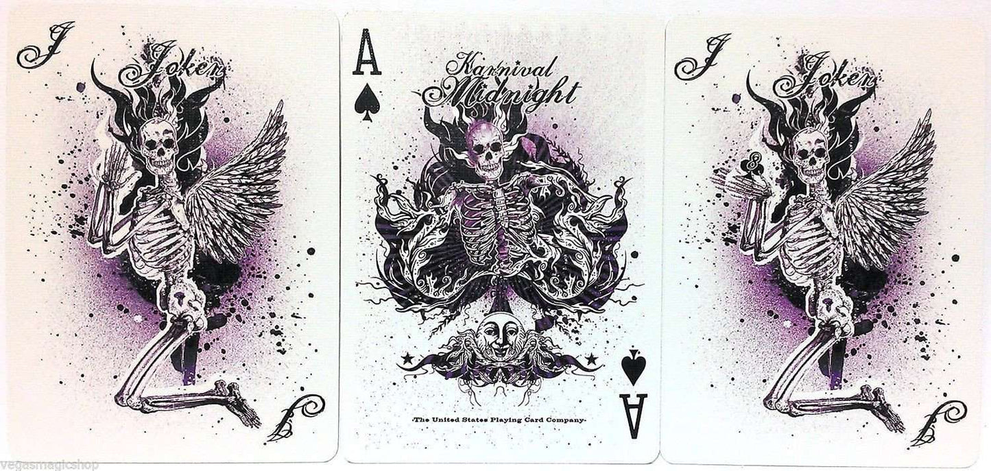 PlayingCardDecks.com-Karnival Midnight Purple Bicycle Playing Cards