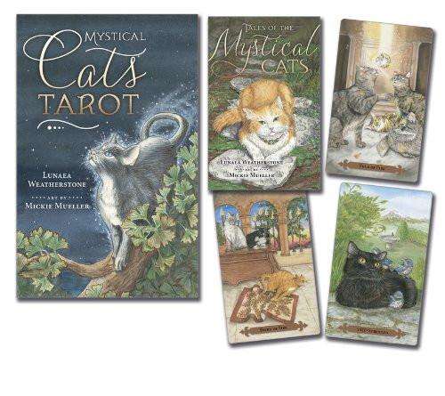 PlayingCardDecks.com-Mystical Cats Tarot - 78 Card Deck & 216 Page Book