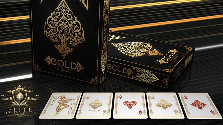 PlayingCardDecks.com-Gold Bicycle Playing Cards