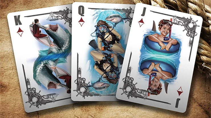 PlayingCardDecks.com-Jaws 40 Years of Fear Special Edition Playing Cards USPCC