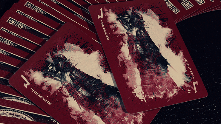 PlayingCardDecks.com-Samurai V3 Red Bicycle Playing Cards