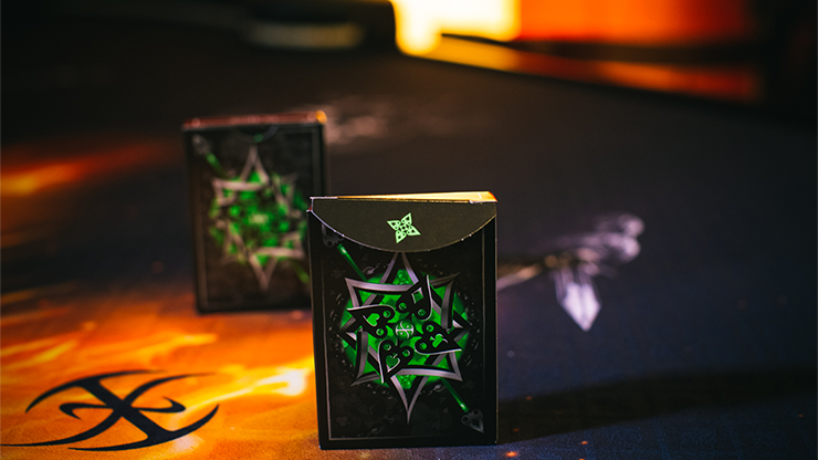 PlayingCardDecks.com-Blades Bloodspear Emerald Playing Cards USPCC
