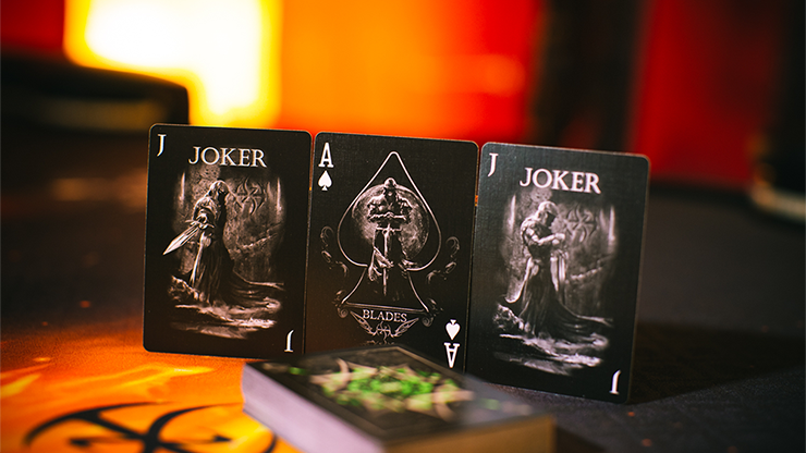 PlayingCardDecks.com-Blades Bloodspear Emerald Playing Cards USPCC