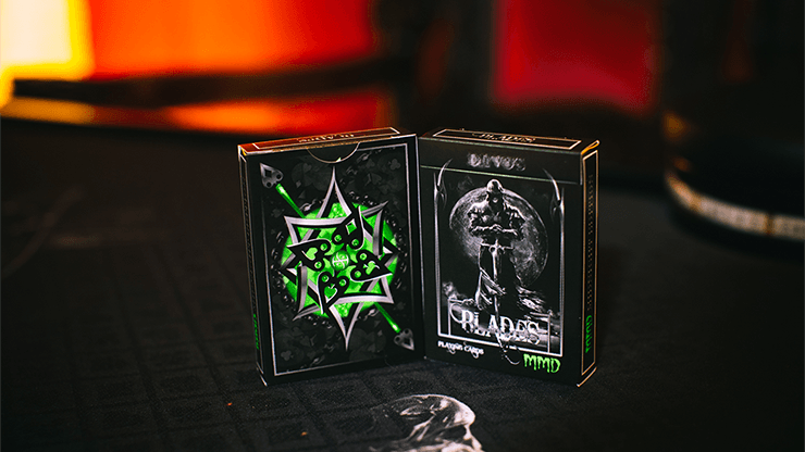 PlayingCardDecks.com-Blades Bloodspear Emerald Playing Cards USPCC