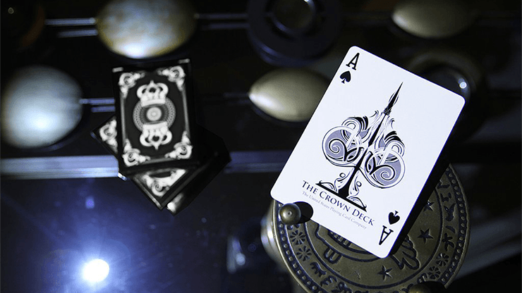 PlayingCardDecks.com-Crown Deck Black Playing Cards USPCC