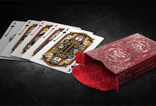 PlayingCardDecks.com-Spirit II Red MetalLuxe Bicycle Playing Cards