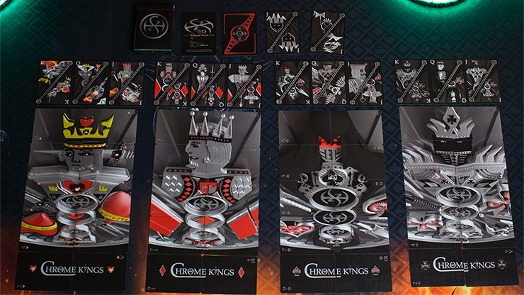 PlayingCardDecks.com-Chrome Kings Artist Edition Playing Cards USPCC