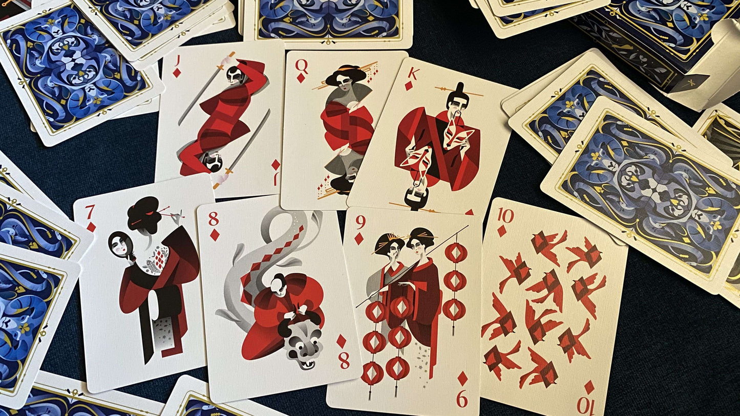 PlayingCardDecks.com-5th Kingdom Blue Playing Cards USPCC