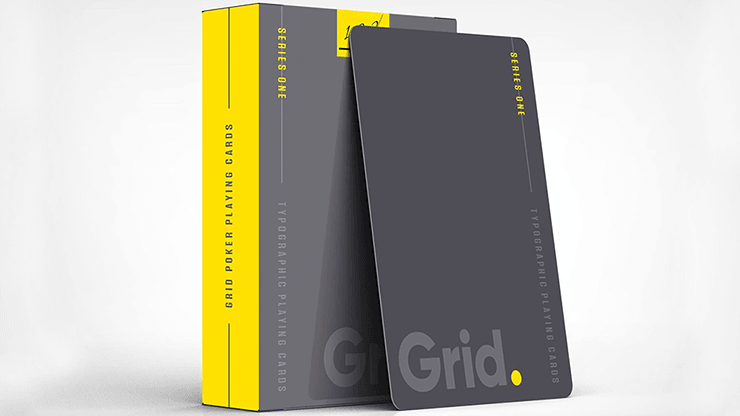 PlayingCardDecks.com-Grid Typographic Playing Cards USPCC
