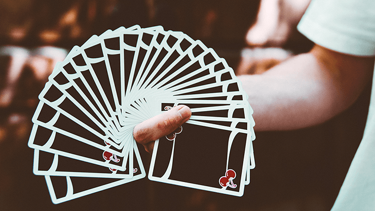 PlayingCardDecks.com-Cherry Casino V3 Black Playing Cards USPCC