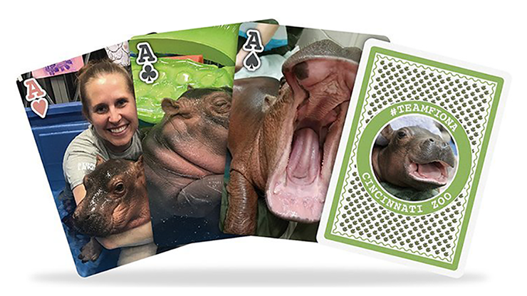 PlayingCardDecks.com-Fiona Hippo Bicycle Playing Cards