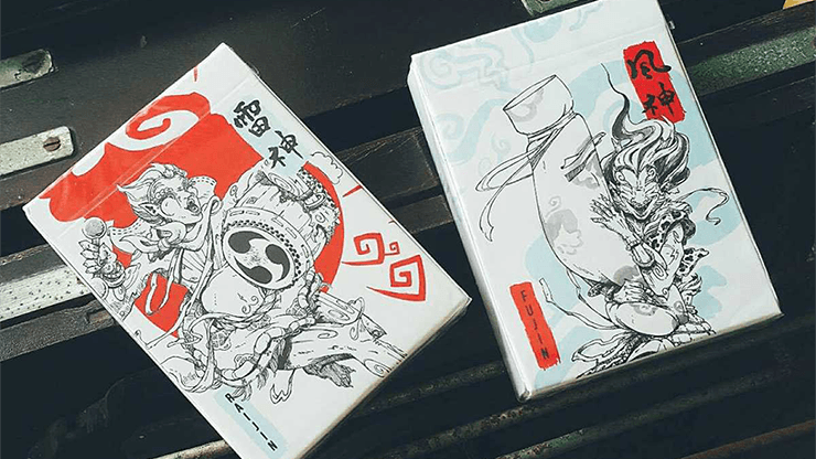 PlayingCardDecks.com-Fujin & Raijin (2 Deck Set) Playing Cards