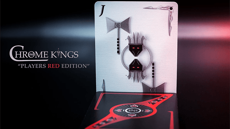 PlayingCardDecks.com-Chrome Kings Players Red Playing Cards USPCC