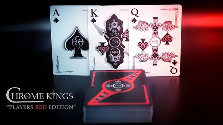 PlayingCardDecks.com-Chrome Kings Players Red Playing Cards USPCC