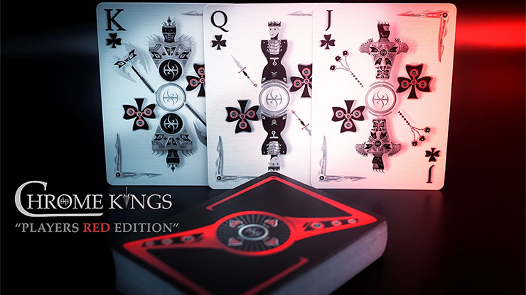 PlayingCardDecks.com-Chrome Kings Players Red Playing Cards USPCC